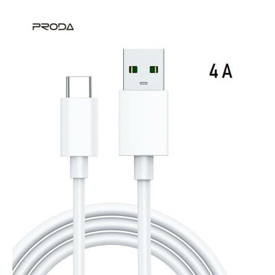 Кабель Proda PD-B71a Type-C Fast Charge 4А з передачею даних до 480 Mb/s білий