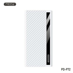 УМБ Proda PD P-72 20000 mAh USB 22,5W/4,5A Fast Charge, 3xUSB output, Fast Charging Input Type-C White