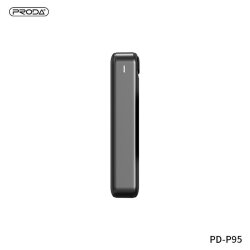 УМБ Proda Proda Leader series PD P-95 20000 mAh , Type-C, micro USB input, 2 USB output Black