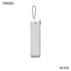 УМБ Proda Leader series PD P-96 30000 mAh, Type-C, micro USB input, 2 USB output White