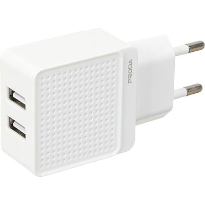 Мережевий зарядний пристрій Proda Saiya air А25 2USB 18W with cable