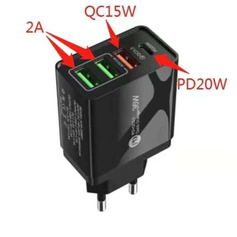 Мережевий зарядний пристрій XOKO QC-470 (APD-36W01)