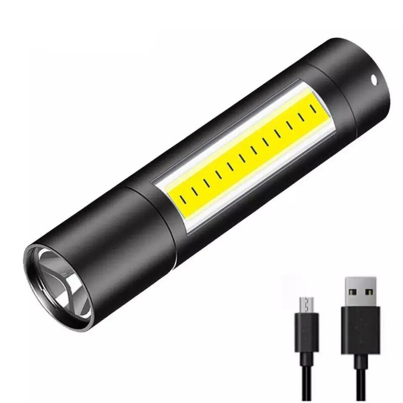 Ручний акумуляторний світлодіодний ліхтар Optima 519A USB зарядка