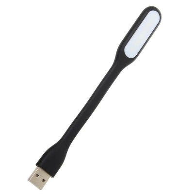 Світлодіодний LED світильник гнучка USB лампа-ліхтарик Optima UL-001 Чорний