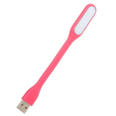 Світлодіодний LED світильник гнучка USB лампа-ліхтарик Optima UL-001 Рожевий
