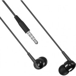 Провідні вакуумні навушники з активним шумозаглушенням XO EP37 Black 1,2м