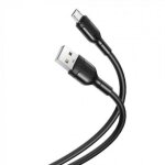 Кабель XO NB212 MicroUSB 2.1A 1м Чорний