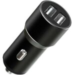 Автомобільний зарядний пристрій XO CC30 Metal Car Charger Black