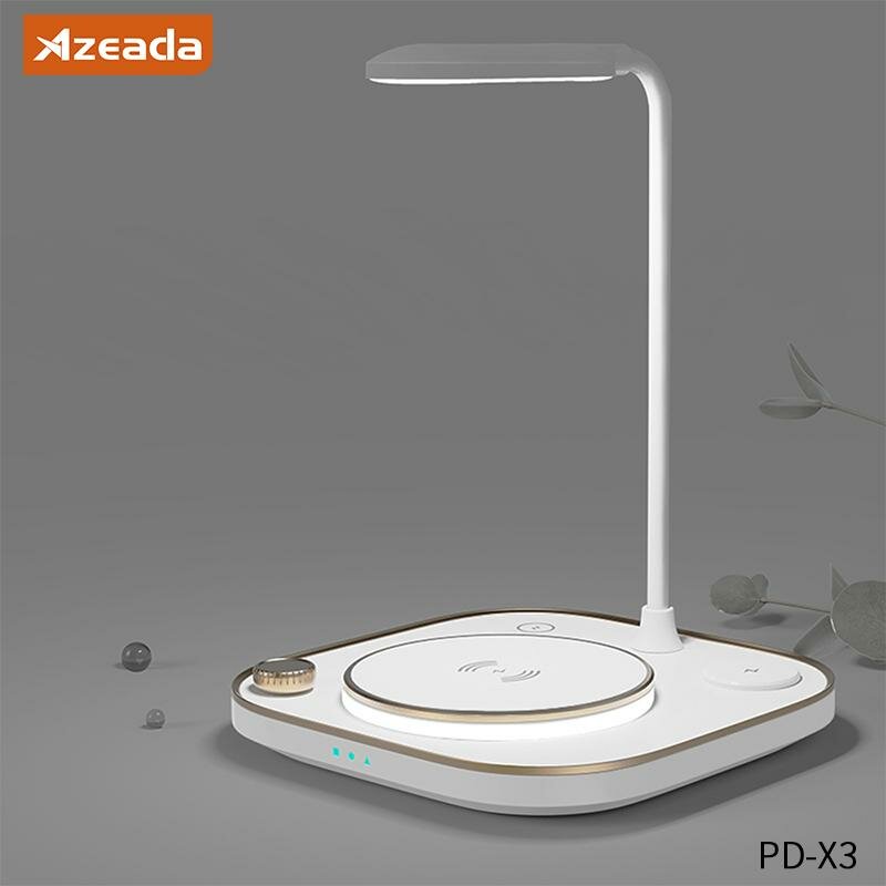 Настільна світлодіодна лампа з бездротовою зарядкою 5 in 1 Proda Azeada PD-X3 15W White