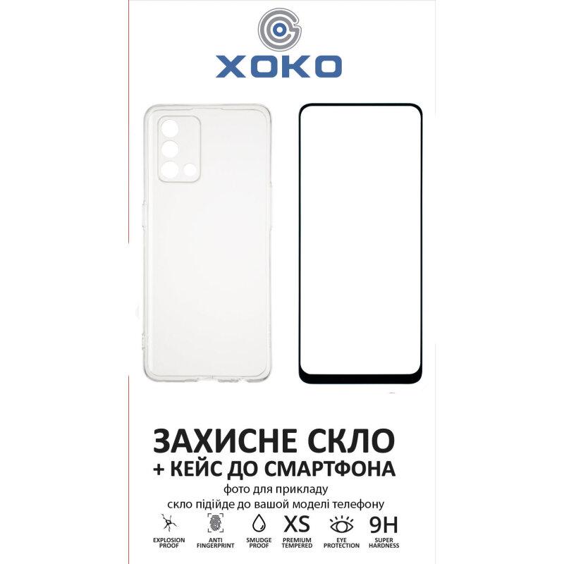 Чохол XOKO Ultra Thin Air + Захисне скло Full Cover Ultra-Thin 0.25мм для Oppo A74