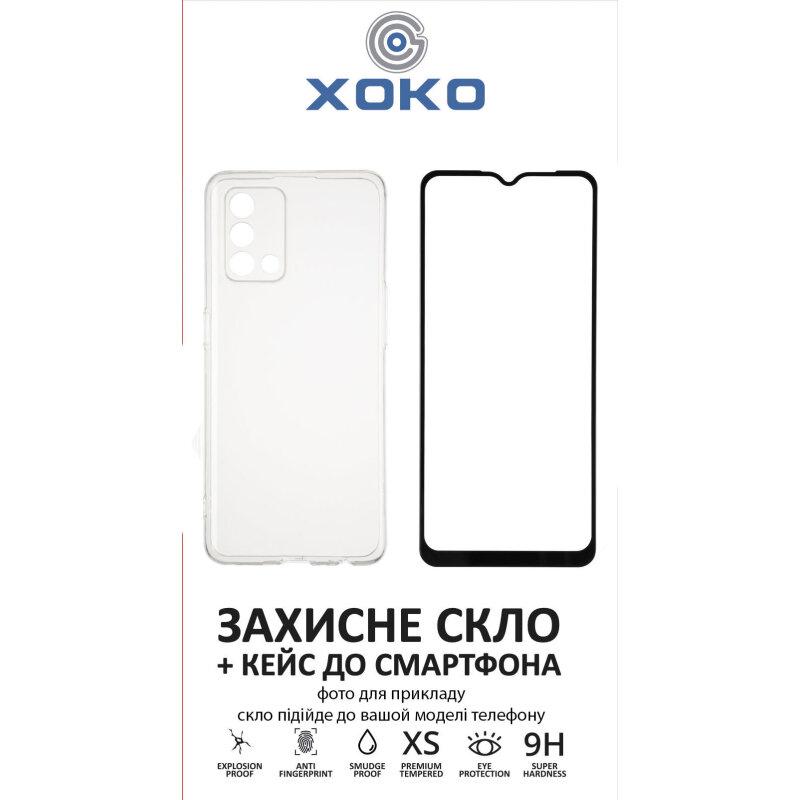 Чохол XOKO Ultra Thin Air + Захисне скло Full Cover Ultra-Thin 0.25мм для Realme C11 (2021) Black