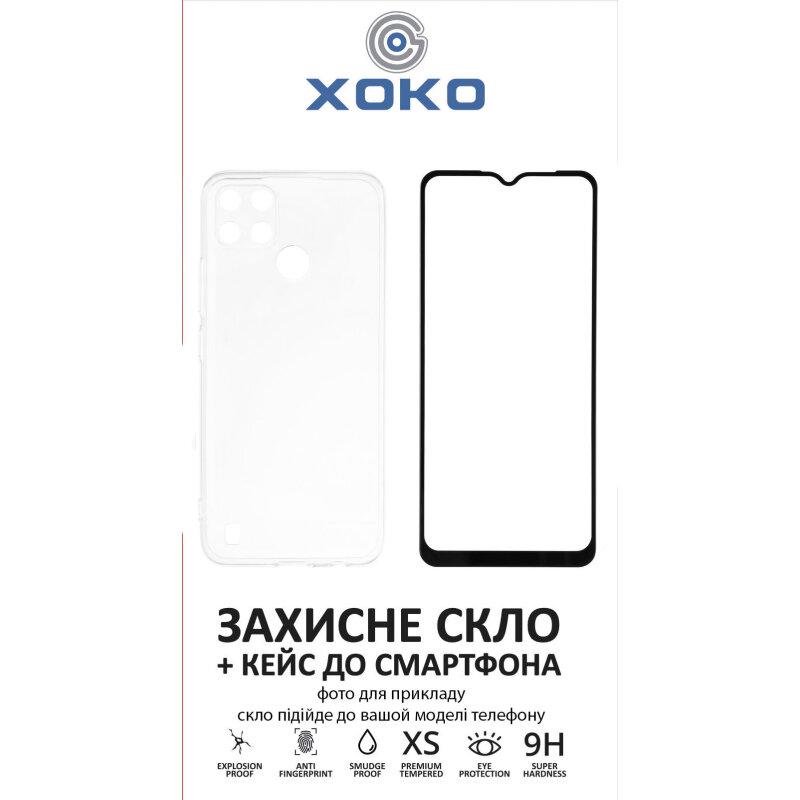 Чохол XOKO Ultra Thin Air + Захисне скло Full Cover Ultra-Thin 0.25мм для Realme C21Y