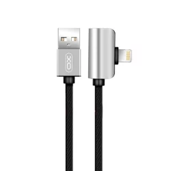 Кабель XO NB46 2in1 USB-Lightning+Lightning Audio Data cable 2,4 А 1М Срібний