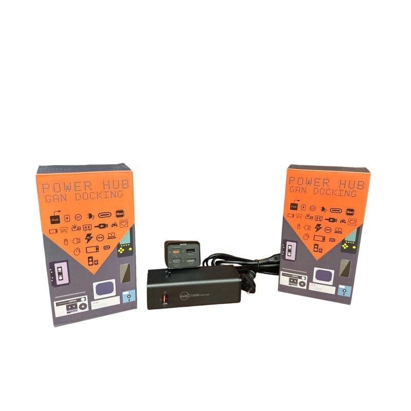 Зарядний пристрій XOKO Power Hub QC-700 7 в 1 GAN 100W, PD, QC, USDB 3.1, HDMI, SD/TF reader (CD00608)