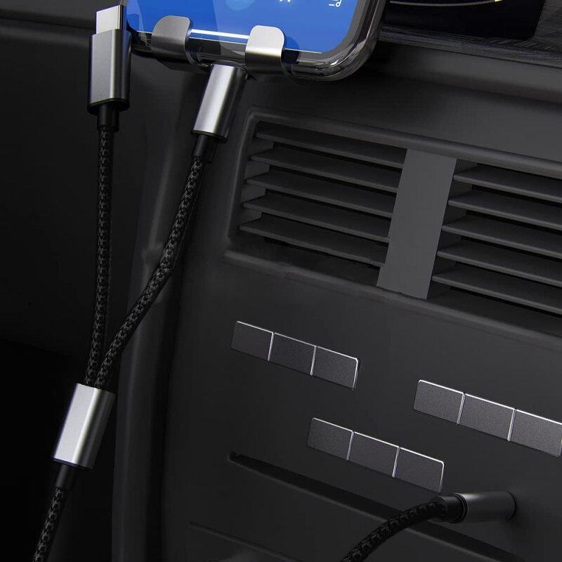 Аудіо адаптер XOKO MH-232  AUX 3.5 мм -USB Type C - Lightning