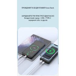 Павербанк XO PR161 10000 mAh Magnetic Wireless 15W (QC22.5W+PD20W) Чорний