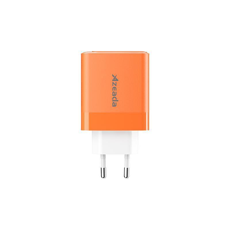 Зарядний пристрій Proda AZEADA Seagulls AZ-19 GaN5 65W USB-A (QC4.0) USB-C (PD3.0) помаранчевий