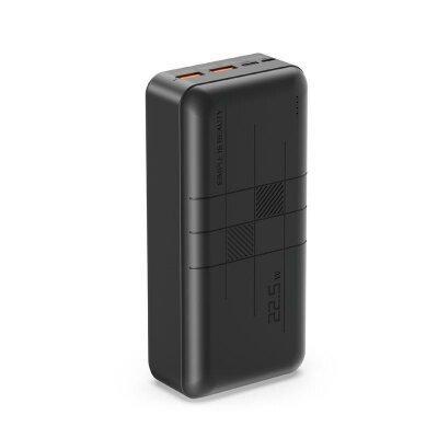 Павербанк XO PR189 30000 mAh (QC+PD3.0 22.5W) Чорний