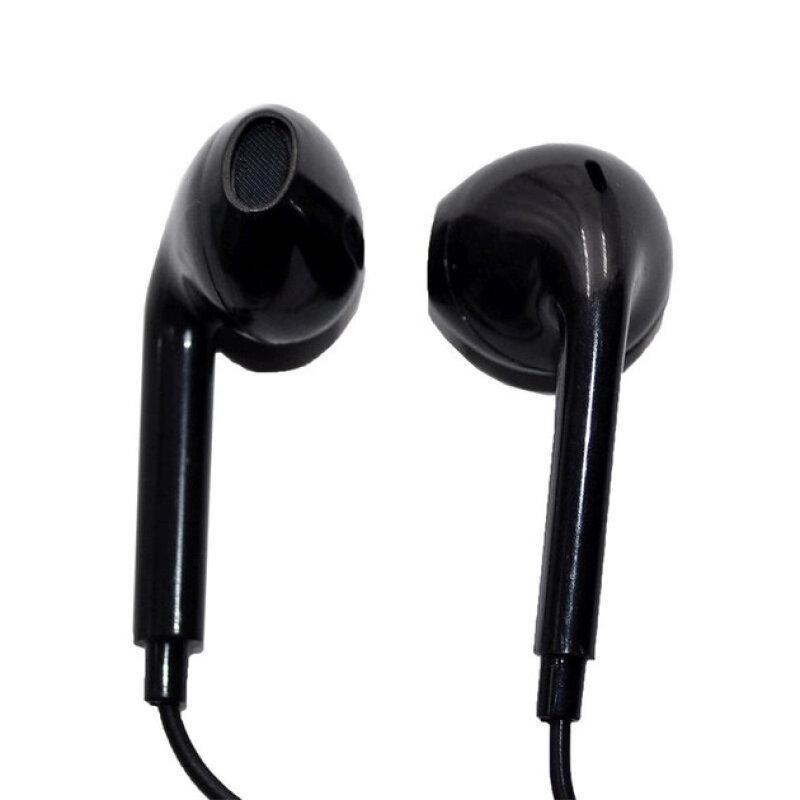 Провідні навушники з мікрофоном HF Denmen DR01 3.5mm 1.2 м Black