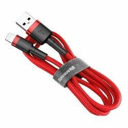 Кабель Baseus Cafule Cable USB Lightning for IP 2.4 A 1 м Red (CALKLF-B09)