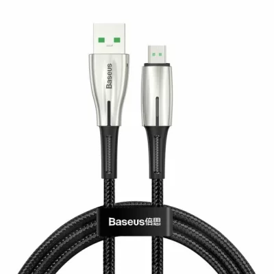 Кабель Baseus Waterdrop USB-microUSB, 1м Black (CAMRD-B01)