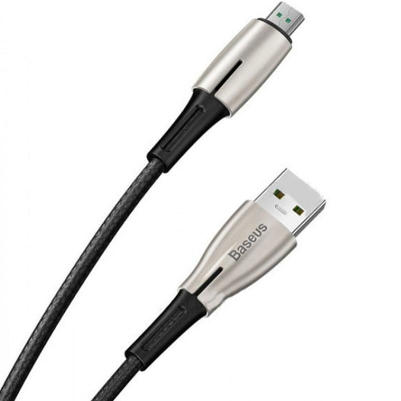 Кабель Baseus Waterdrop USB-microUSB, 1м Black (CAMRD-B01)