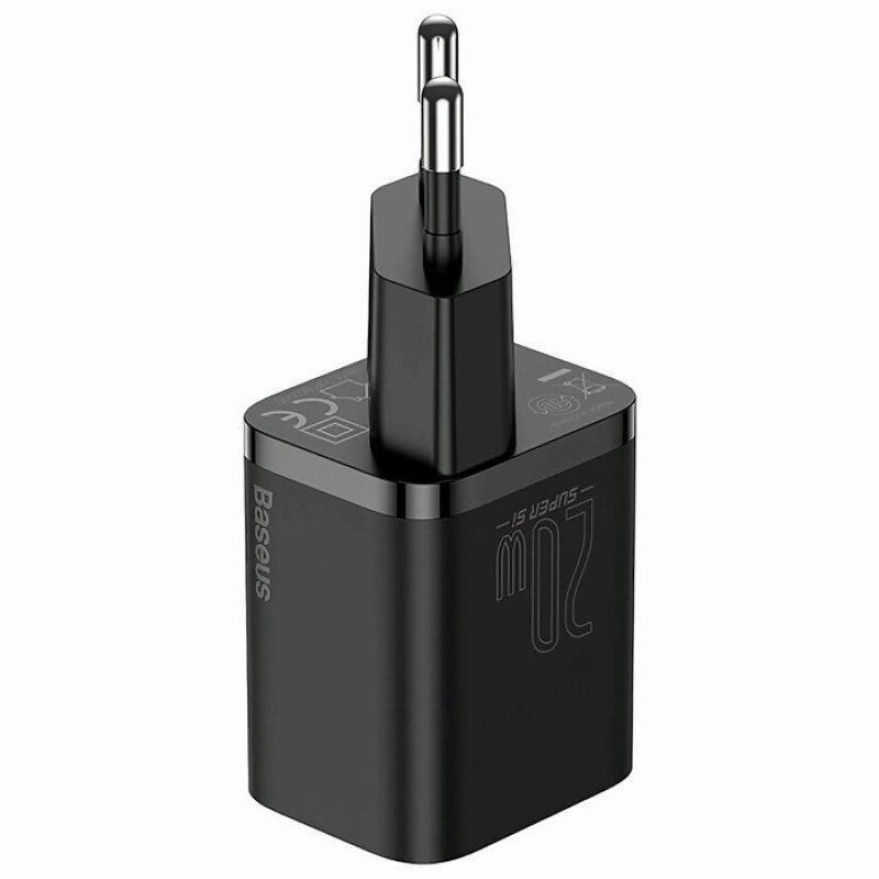 МЗП PD Baseus Super Si 20W 1 USB-C (CCSUP-B01) Black