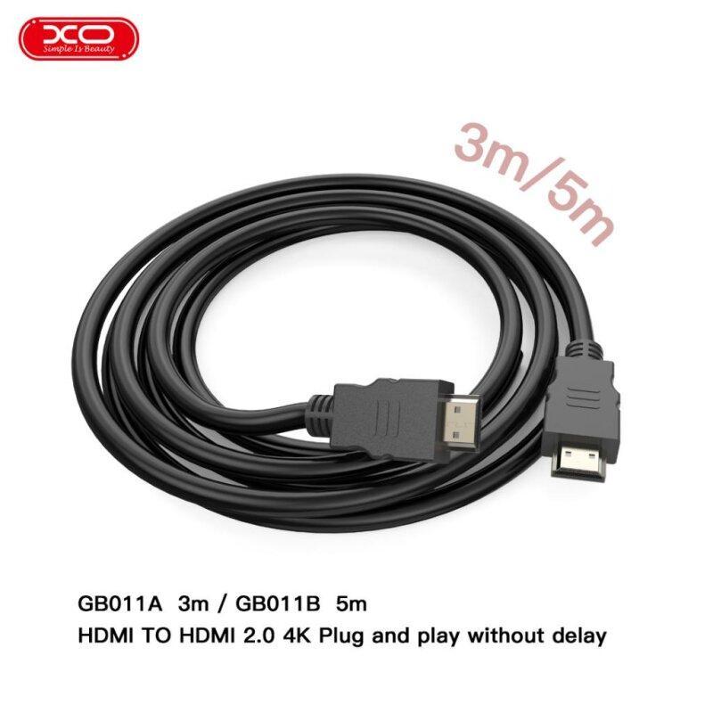 Кабель XO GB011A HDMI-HDMI 4K 3.0m Black