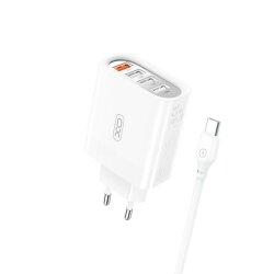 МЗП QC 3.0 XO L100 36W (18W/1USB + 2.4A/3 USB) + Type-C