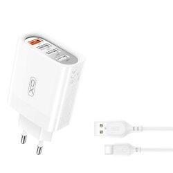 МЗП QC 3.0 XO L100 36W (18W/1USB + 2.4A/3 USB) + Type-C