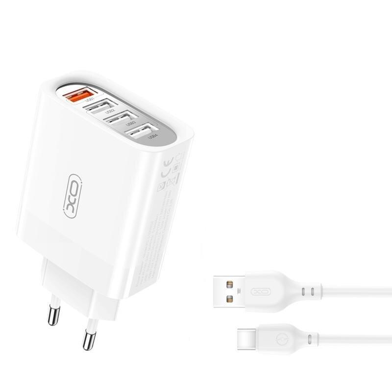 МЗП QC 3.0 XO L100 36W (18W/1USB + 2.4A/3 USB) + Type-C - Зображення 2