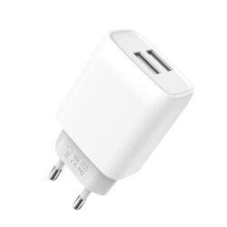 МЗП XO L57 2.4A/2USB + microUSB White