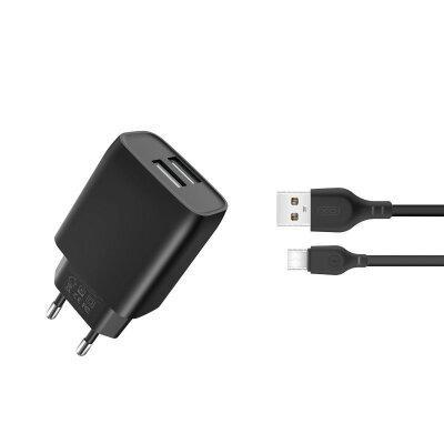 МЗП XO L57 2.4A/2USB + Type-C Black