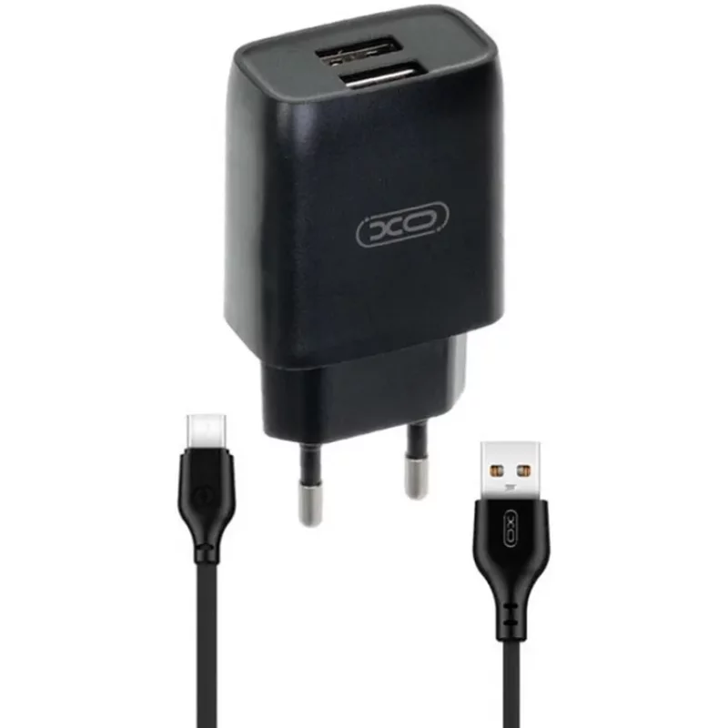 МЗП XO L57 2.4A/2USB + Type-C Black