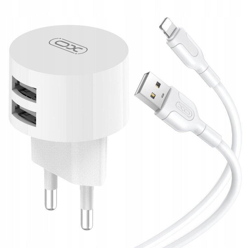 МЗП XO L62 2.4A/2USB + lightning White