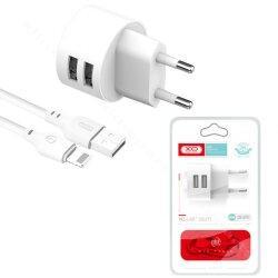 МЗП XO L62 2.4A/2USB + lightning White