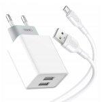 МЗП XO L65 2.4A/2USB + microUSB White