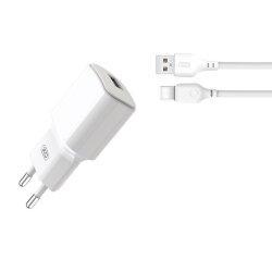 МЗП XO L73 2.4A/1USB + Type-C White