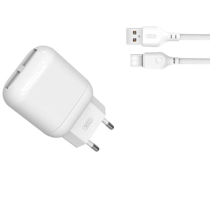 МЗП XO L78 2.4A/2USB + Type-C White