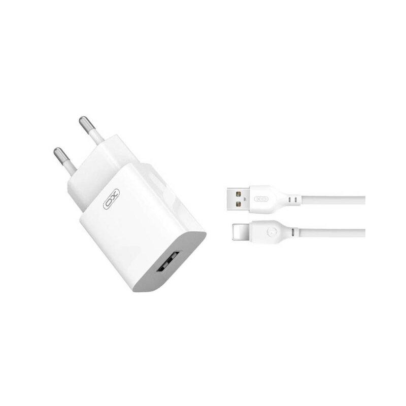 МЗП XO L99 2.4A/1USB + lightning White - Зображення 2