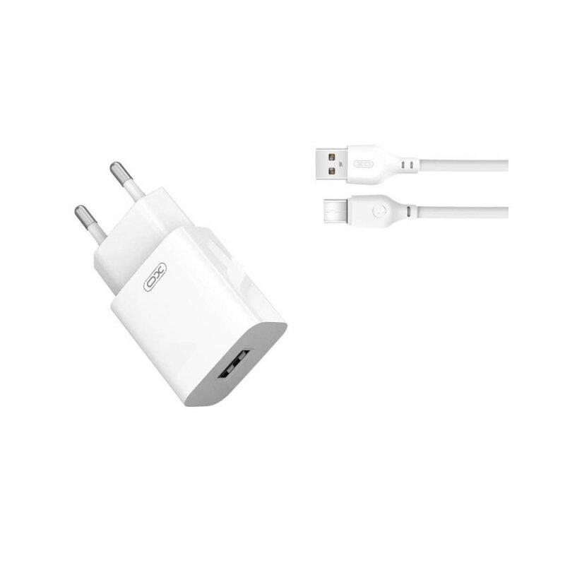 МЗП XO L99 2.4A/1USB + Type-C White