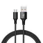 Кабель XO microUSB NB143 Braided 1.5A/2m Black