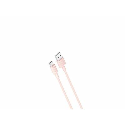 Кабель XO microUSB NB156 2.4A/1m Pink