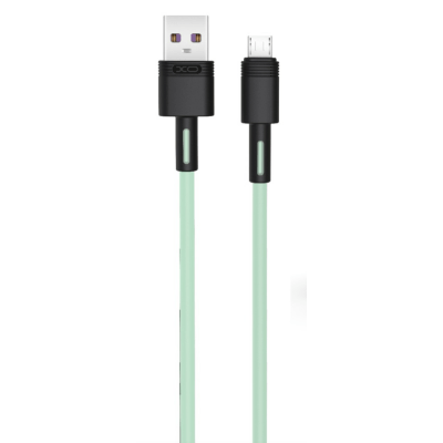 Кабель XO microUSB NBQ166 5A/1m Green