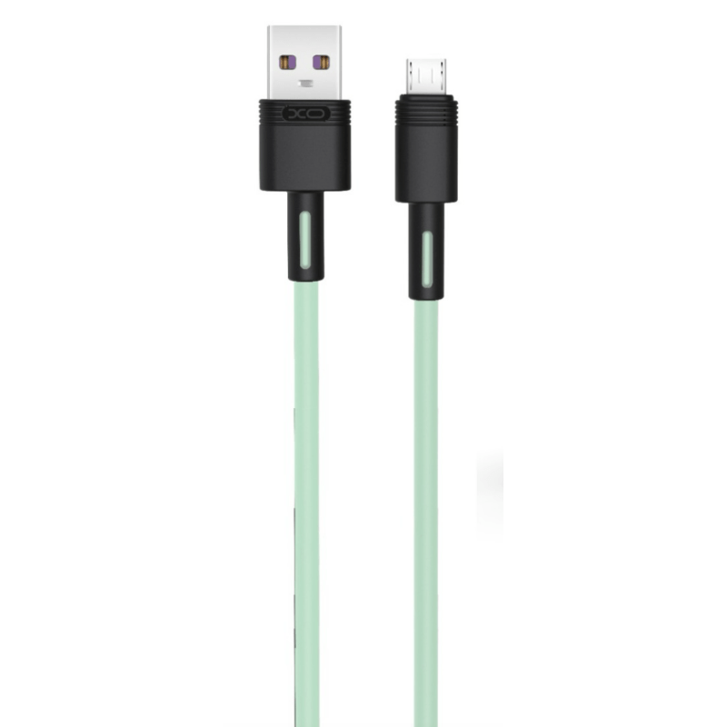 Кабель XO microUSB NBQ166 5A/1m Green