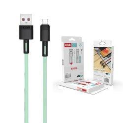 Кабель XO microUSB NBQ166 5A/1m Green