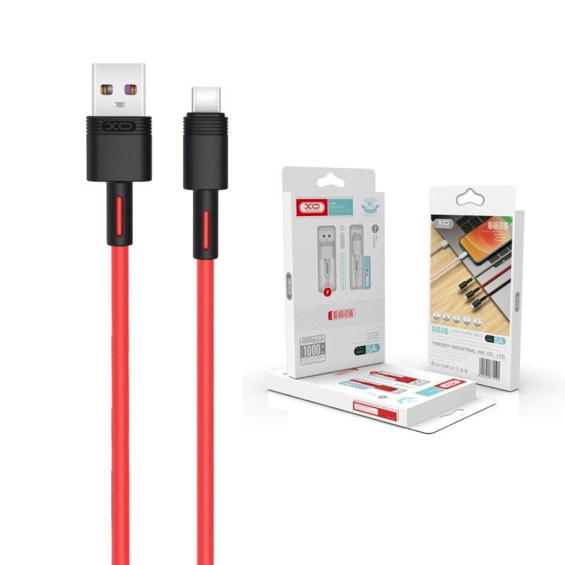 Кабель XO microUSB NBQ166 5A/1m Red