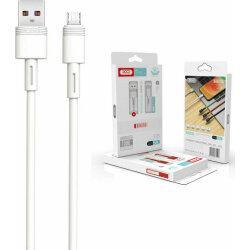 Кабель XO microUSB NBQ166 5A/1m White