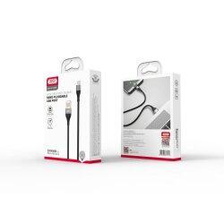 Кабель XO microUSB NB188 Double-side 2.1A/1m Black