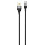 Кабель XO microUSB NB188 Double-side 2.1A/1m Black